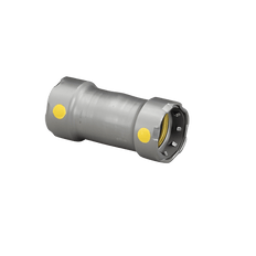Picture of MegaPressG 6615.5 1-1/4 inch x 1-1/4 inch Coupling No Stop, Press x Press, Lead Free, Zinc-Nickel Coated Carbon Steel