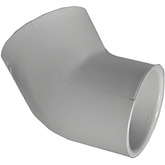 Picture of 1-1/4 inch 45 Deg SCH 40 PVC Elbow, Socket x Socket