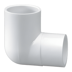 Picture of 1/2 inch 90 Deg SCH 40 PVC Street Elbow, Socket x Fitting