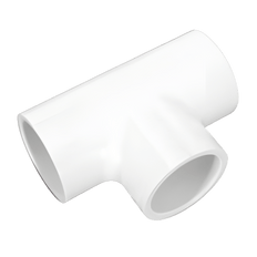 Picture of 1-1/4 inch SCH 40 PVC Tee, Socket x Socket x Socket