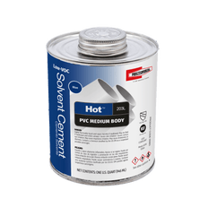 Picture of RectorSeal Hot 203L Medium Bodied PVC Solvent Cement, 1 qt Can With Dauber Top, Blue