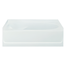 Picture of Sterling Ensemble 60 inch x 42 inch x 19 inch Apron Mount Skirted Vikrell Bathtub, Right Hand Drain, White