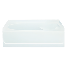 Picture of Sterling Ensemble 60 inch x 42 inch x 21-1/4 inch Apron Mount Vikrell Bathtub, Left Hand Drain, White