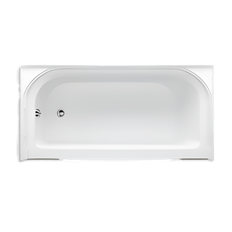 Picture of Sterling Accord 60 inch x 30 inch x 15 inch Apron Mount Skrited Vikrell Bathtub, Left Hand Drain, White