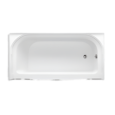 Picture of Sterling Accord 60 inch x 30 inch x 15 inch Apron Mount Skirted Vikrell Bathtub, Right Hand Drain, White