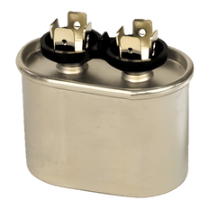 Picture of Jard 10 MFD 370VAC Single Section Oval Motor Run Capacitor, Aluminum