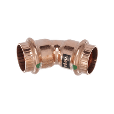 Picture of Viega ProPress 45 Deg 2 inch x 2 inch Press x Press Lead-Free Copper Elbow with Smart Connect