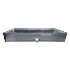 Picture of 30 inch x 30 inch Galvanized Water Heater Drip Pan, 4 inch Depth, Seamless