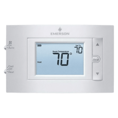 Picture of White Rodgers 80 Series 20 - 30VAC 1-Heat/1-Cool Backlit Display Low Voltage Non-Programmable Thermostat, Gray