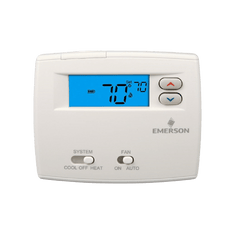 Picture of White-Rodgers 1 Heat/1 Cool Non-Programmable Thermostat, White