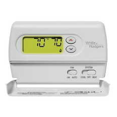 Picture of White Rodgers Classic 80 Series 20 - 30VAC 1-Heat/1-Cool Digital Backlit Display Low Voltage Non-Programmable Thermostat, White