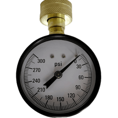 Picture of Steel Case/Brass Hose Connection Water Test Gauge, 0 - 300 psi, 3/4 inch Hose