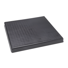 Picture of EcoPad 52 inch L x 52 inch W x 3 inch H Plastic Equipment Pad, Black