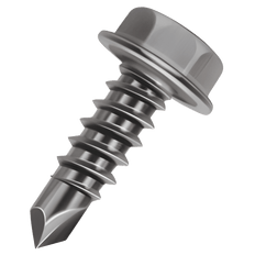 Picture of Malco Bit-Tip 10-16 x 3/4 Hex Head Drill and Tap Screws, 5/16 Driver Size; 500 Ct