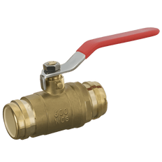 Picture of Sioux Chief MetalHead 648 Series 1-1/2 inch CPVC Socket x CPVC Socket Brass Full Port 1/4 Turn Ball Valve with Drain