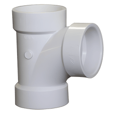 Picture of 6 x 6 x 6 inch PVC DWV Sanitary Tee, Hub X Hub X Hub