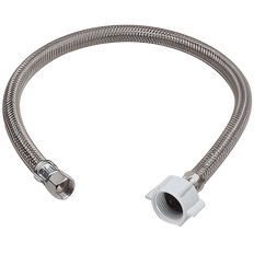 Picture of 3/8 inch x 7/8 inch Stainless Steel Braided Toilet Connector, 12 inch Length, Compression x Ballcock