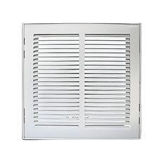 Picture of Heavy Gauge Steel Flat Stamped Face Return Air Filter Grille, 25 inch x 14 inch, White