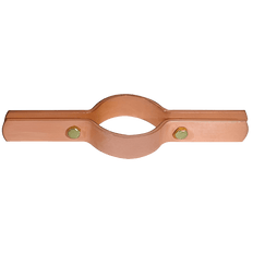 Picture of 4 inch x 13 inch Cooper Tube Riser Clamp, Copper Plated