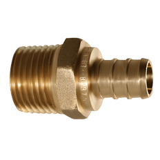 Picture of 1/2 inch Brass PEX Male Adapter, PEX Barb x MIP