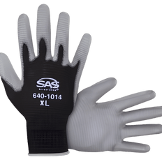 Picture of SAS Pawz Polyurethane Coated Palm Safety Gloves, X-Large, Black, Pair