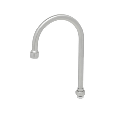 Picture of T&S Brass Gooseneck Swivel Spout, 5-11/16 inch, Stainless Steel