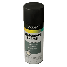 Picture of DiversiTech Valspar General-Purpose Spray Paint, 12 oz Bottle, Flat Black