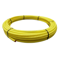 Picture of 1-1/2 inch x 150 ft Yellow MDPE Underground Gas Pipe, PE 2708/2406