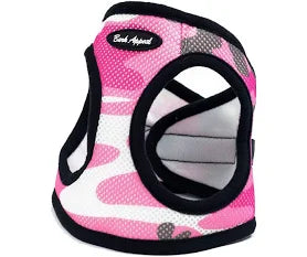 BARK APPEAL PINK CAMO STEP IN HARNESS XSMALL