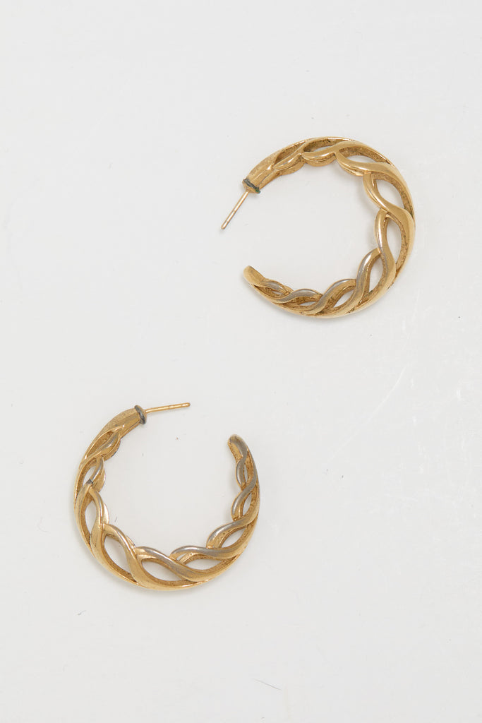 14KT Rose Gold Chunky Twisted Huggie Hoop Earrings 19mm – LSJ