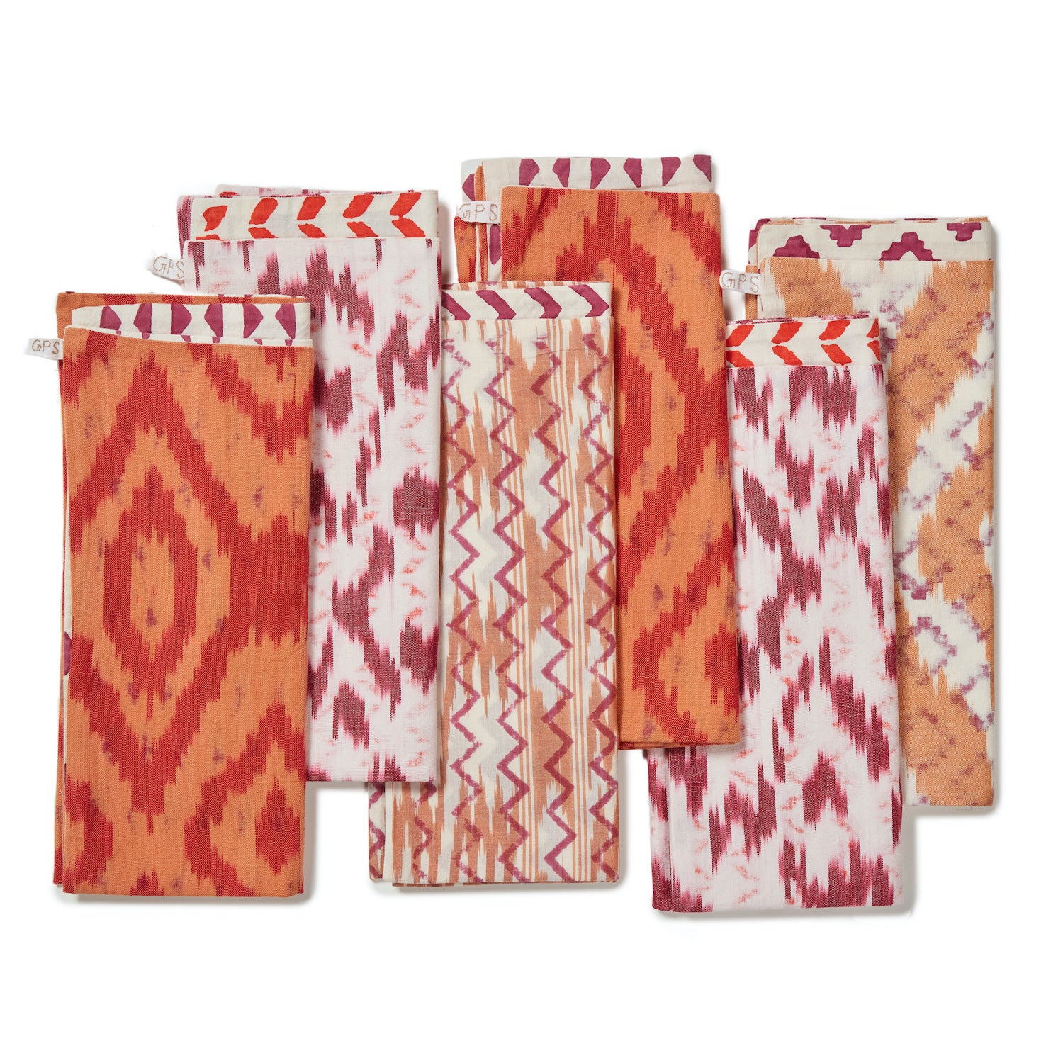 Ikat Napkins - Cocoa Cinnamon