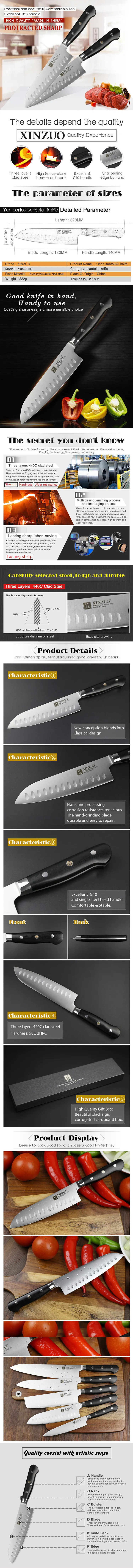 7 Inch Santoku Knife