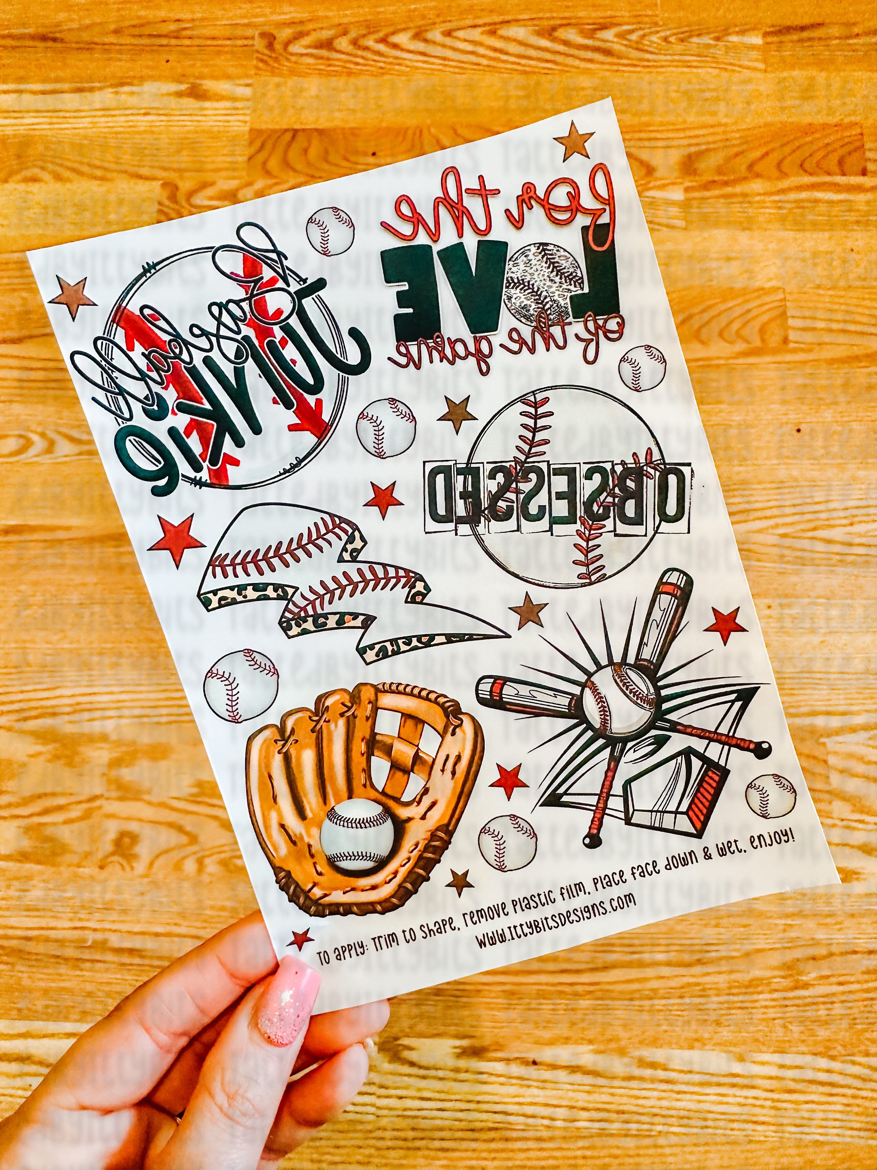 Baseball Swag 5x7 Sheets - MOQ 10