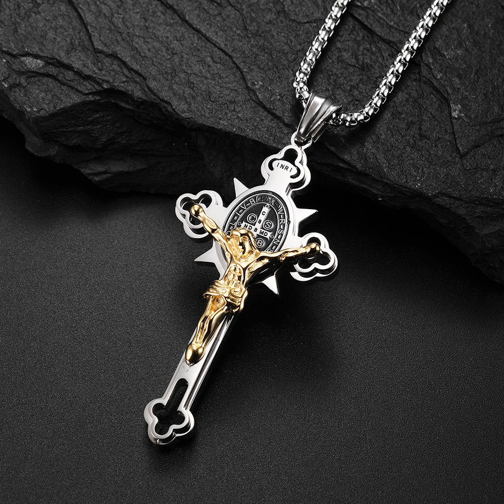 Jesus Cross Necklace - GothReal product image