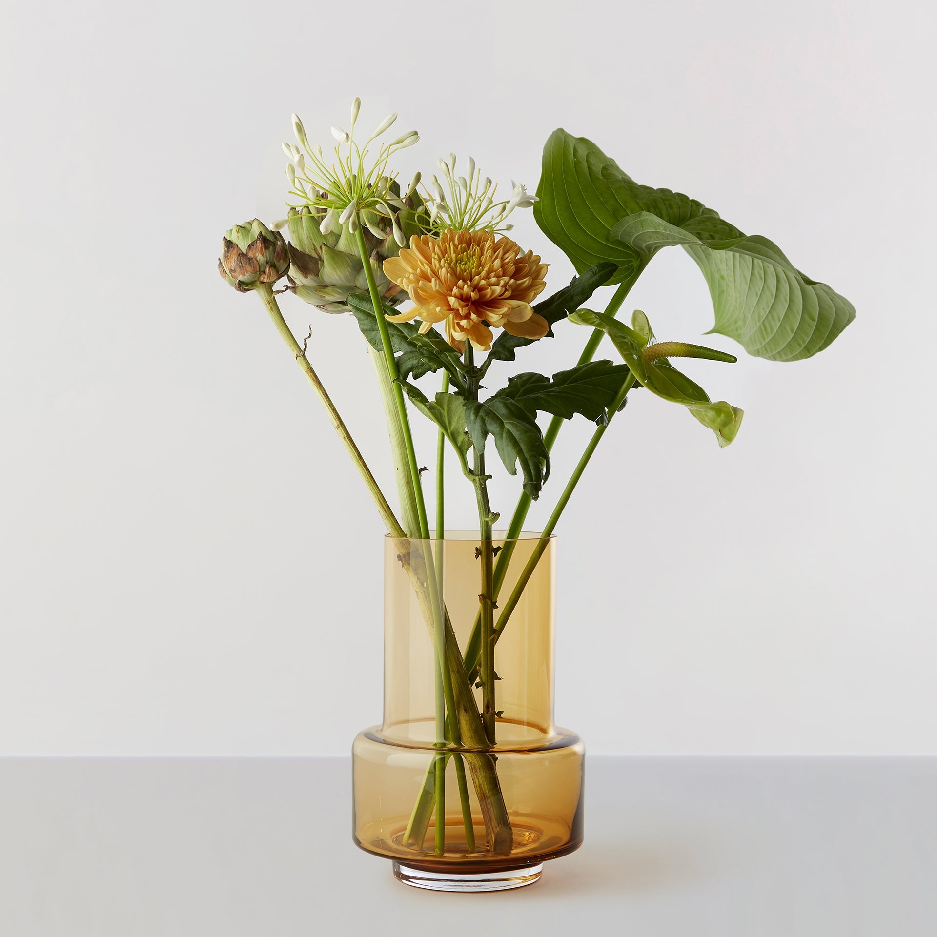 Billede af Hurricane no. 26 - Amber, vase og lysestage
