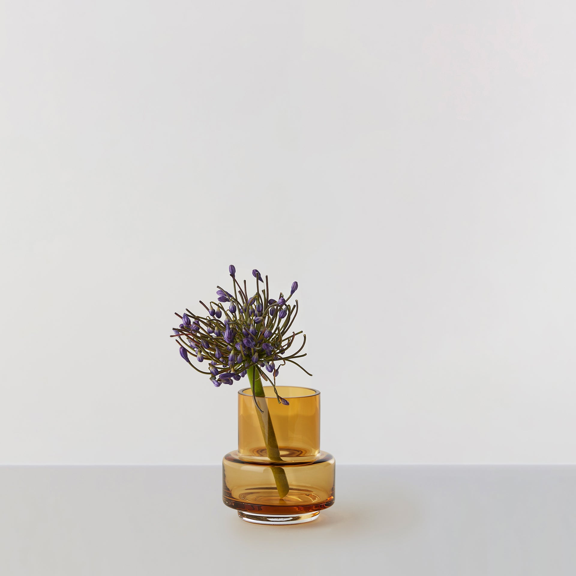 Billede af Hurricane Tealight no. 25 - Amber, vase og lysestage