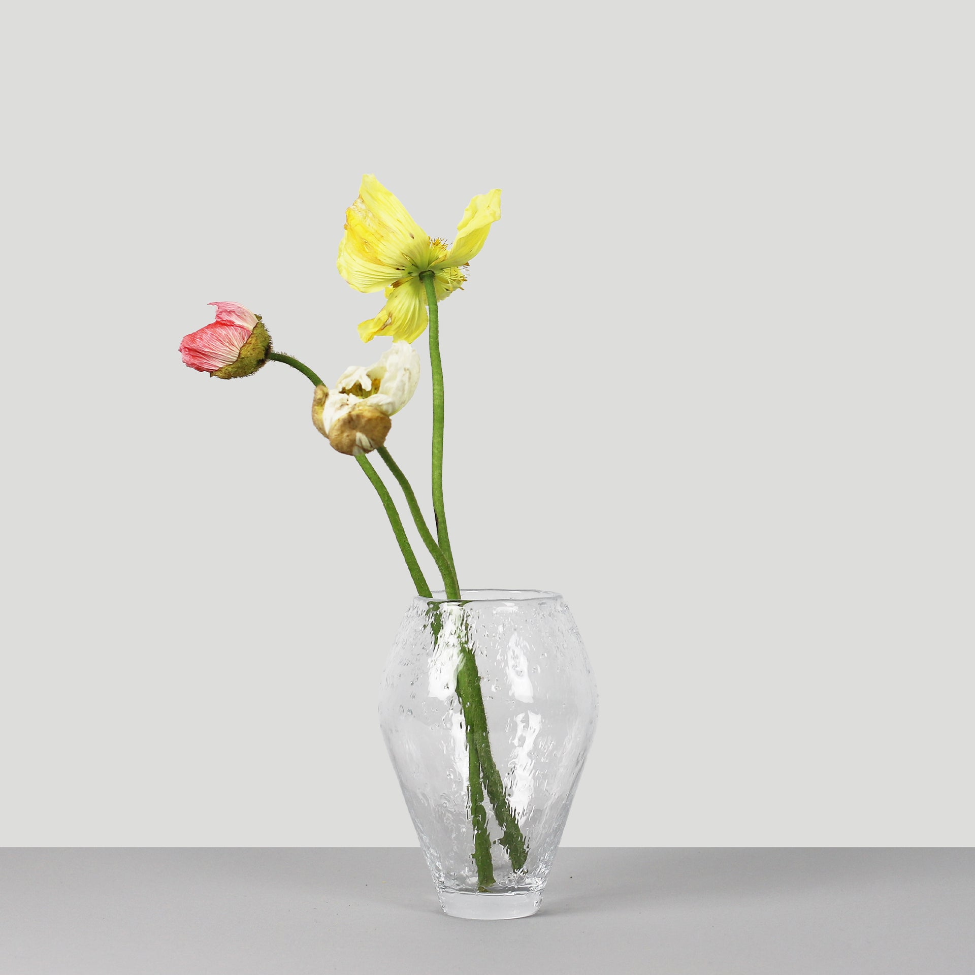 Billede af Crushed Glass Vase, Small - Clear