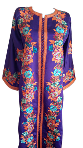 embroidered moroccan caftan