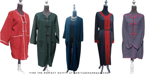 trendy 2024 knitwear moroccan coat