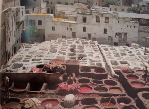 Tannery of Fes picture from the book: Artisans du Maroc