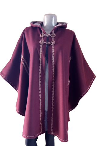 Moroccan embroidered Hooded SILHAM / winter cloak
