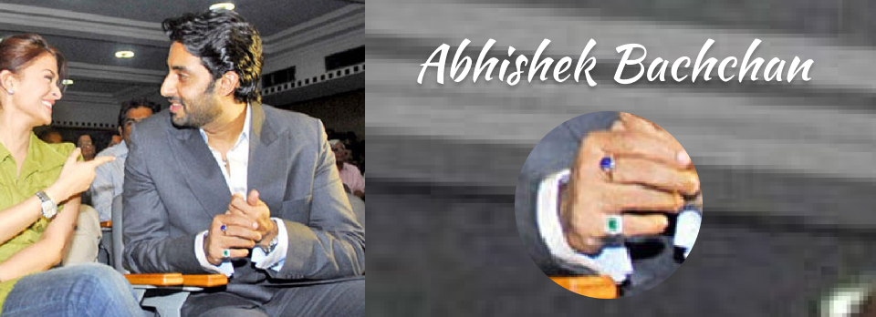 Abhishek Bachchan  and emerald stone