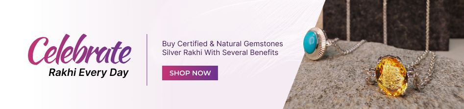 Celebrate Raksha Bandhan with Gemstone Silver Rakhi