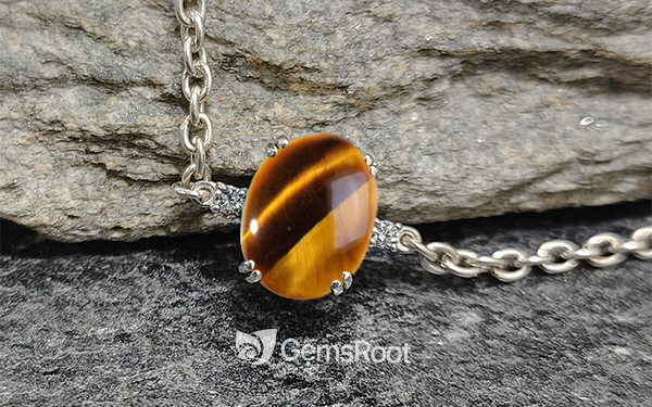 Tiger Eye Silver Rakhi