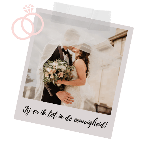 Wedding Couple kissing on Wedding Day