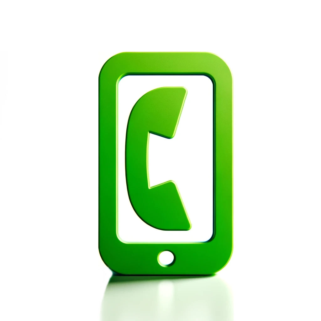 Phone in a vibrant green color, displayed prominently against a bright white background.webp__PID:50796b66-c62f-42e2-8d79-aa357f7f041a