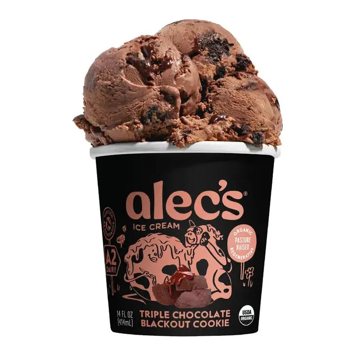 Organic A2 Triple Chocolate Blackout Cookie Ice Cream
