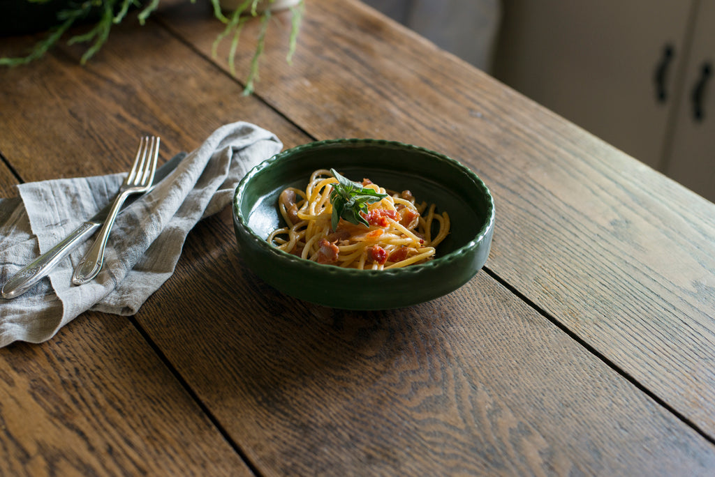 The Palatine Collection coupe in Mugwort with fresh pasta