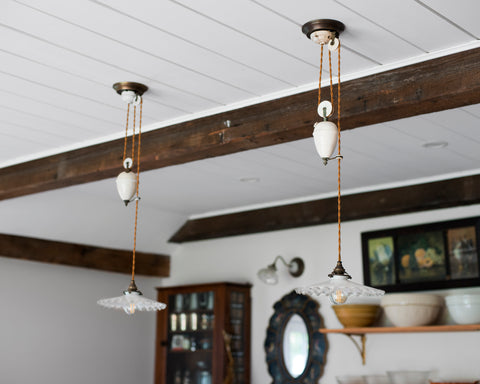 Restored french pendants for a Germantown, NY client