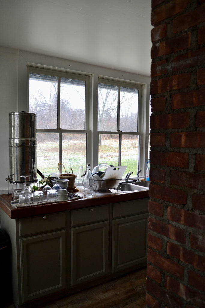 Quittner Apartment Kitchen After Tavern Gray Green Kitchen makeover small kitchen design